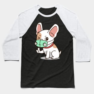 Dog wearing a face mask Baseball T-Shirt